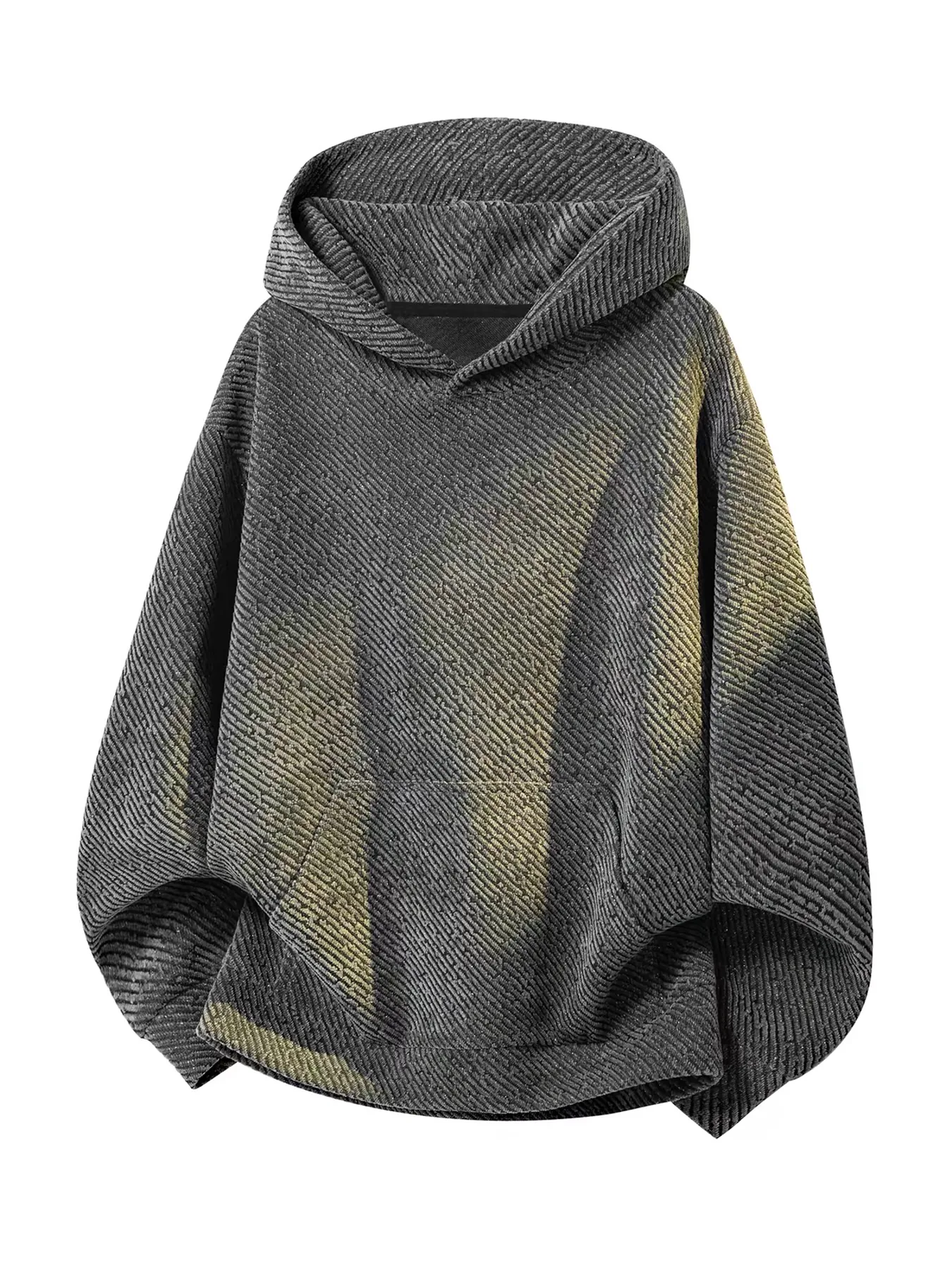 Textured oversized pullover hoodie