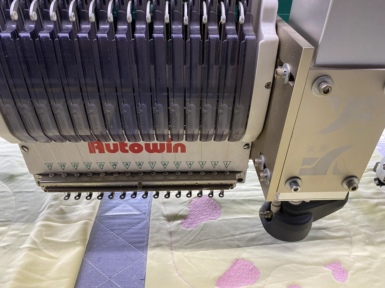 Detailed custom embroidery effect on apparel