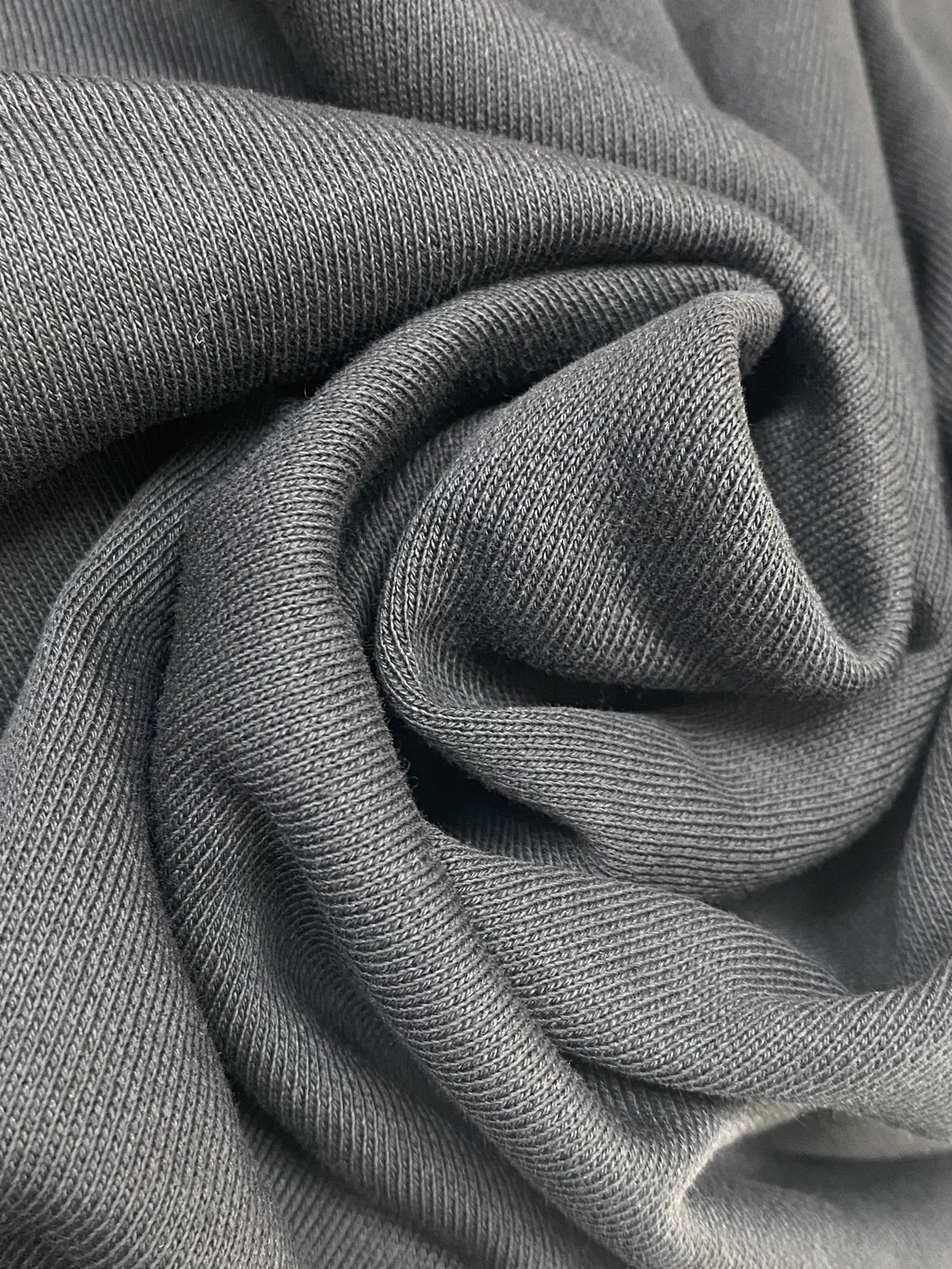Real rib and stretch knit fabric texture